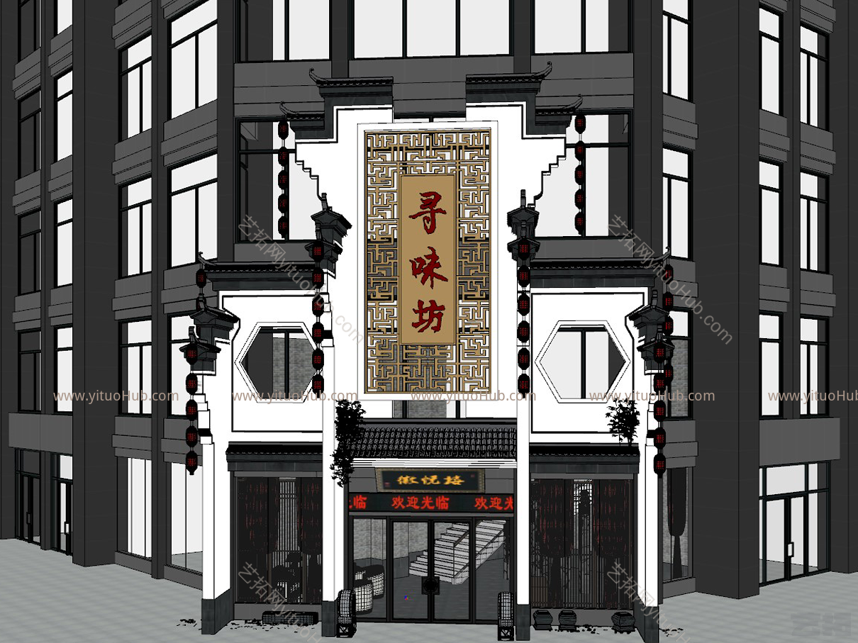 商业建筑门头门面