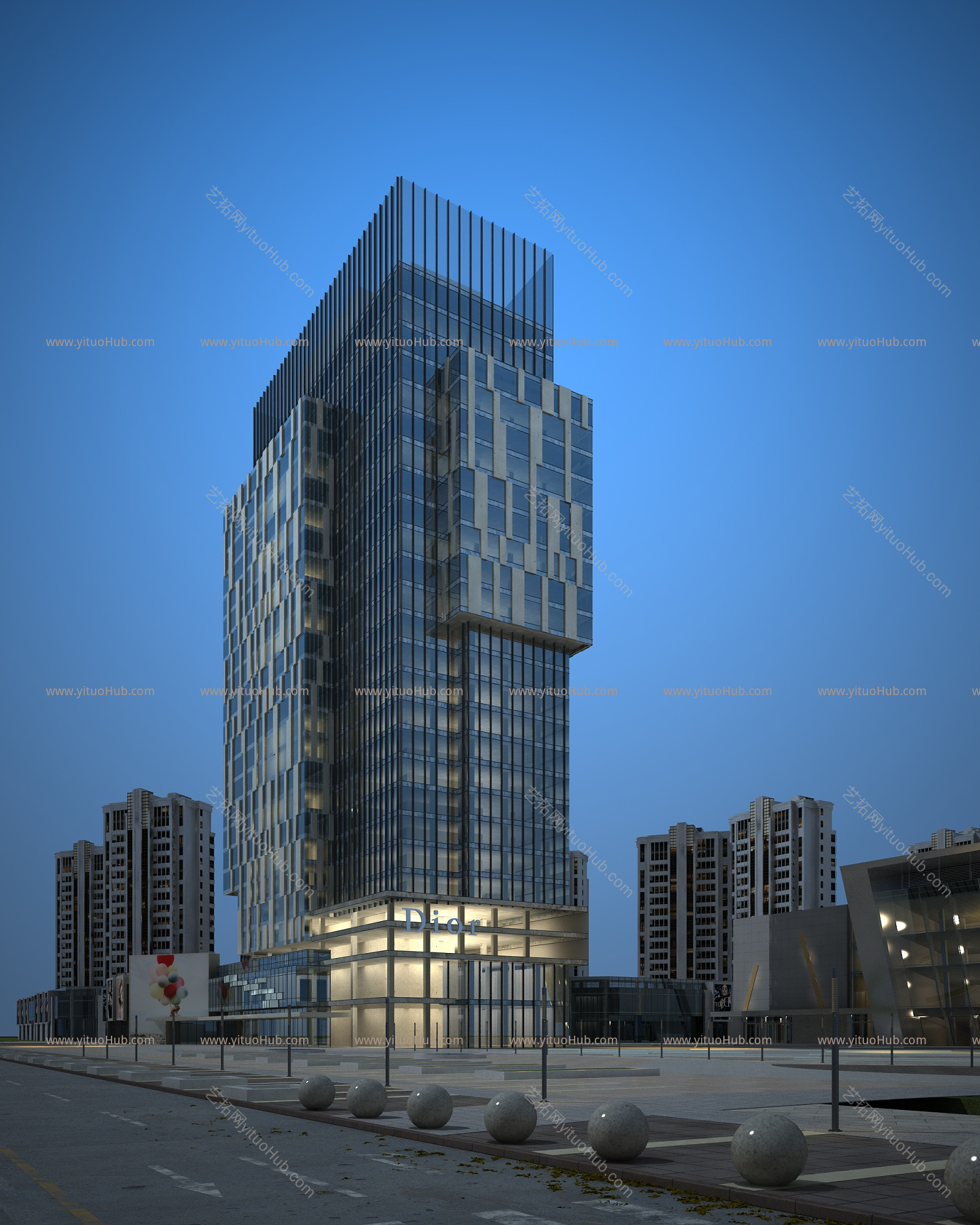 现代商业综合体建筑 建筑