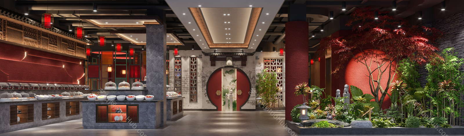 新中式自助餐厅