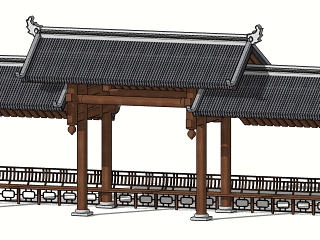 新中式廊架