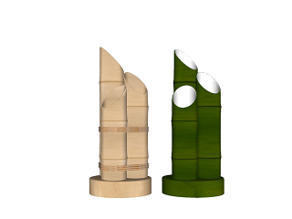 竹制景观小品