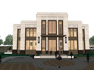 古典售楼处建筑