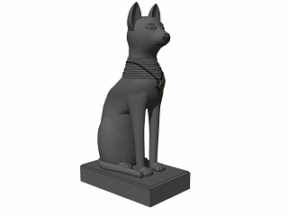 现代招财猫雕像