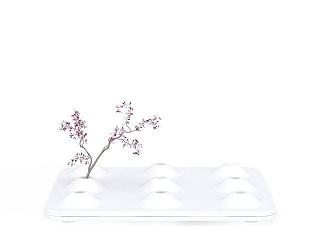 现代穿衣插花模型