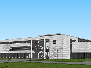 现代博物馆建筑 图书馆 展览馆