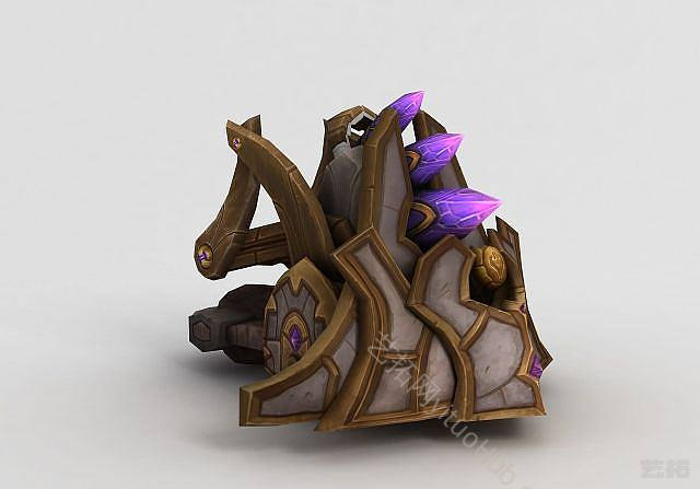 现代WOW魔兽场景道具模型