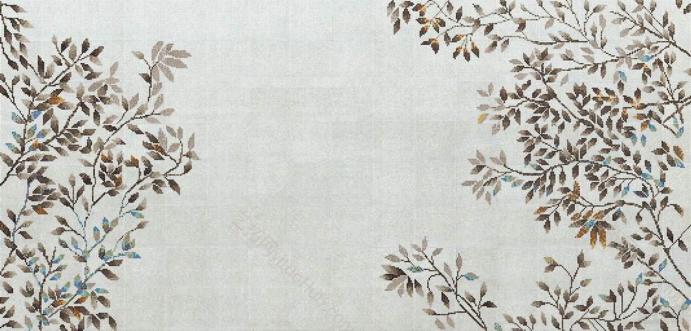 墙面花卉、植物景观马赛克瓷砖贴图
