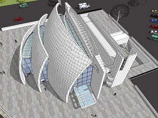 现代展览馆建筑