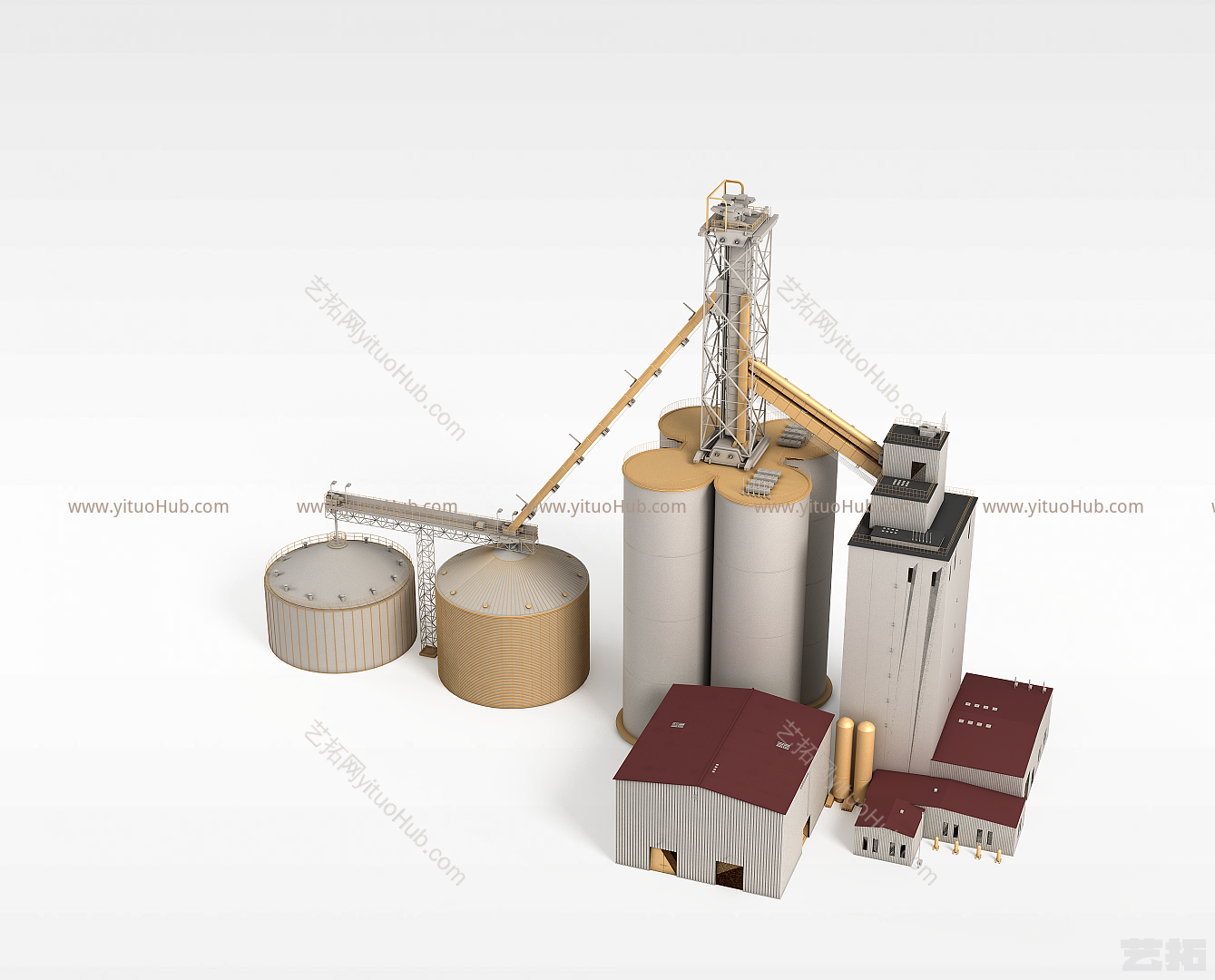工业LOFT工业建筑模型