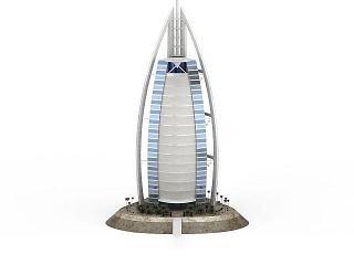 现代建筑模型