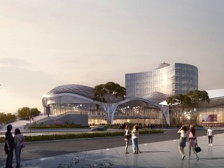 商业综合体建筑效果图