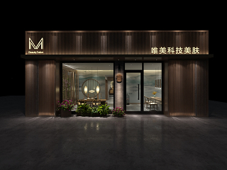 新中式店面 门头