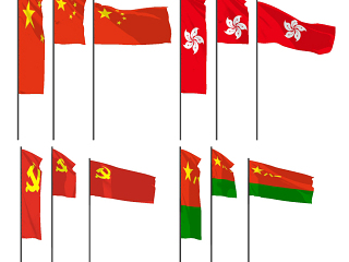 现代国旗旗帜