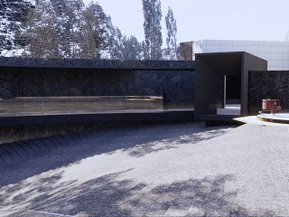 新中式禅意 侘寂风酒店民宿示范区展示区 景观模型
