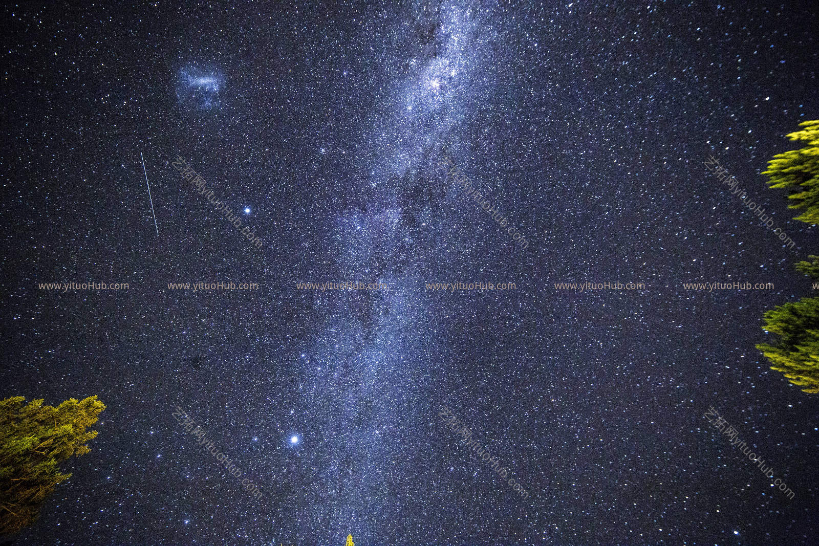 夜晚宇宙梦幻星空背景壁纸壁画装饰画