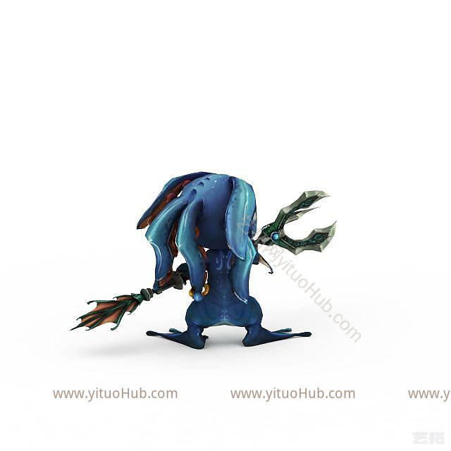 现代LOL菲兹潮汐海灵模型