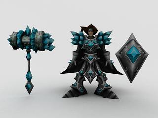 现代LOL塔里克宝石骑士模型