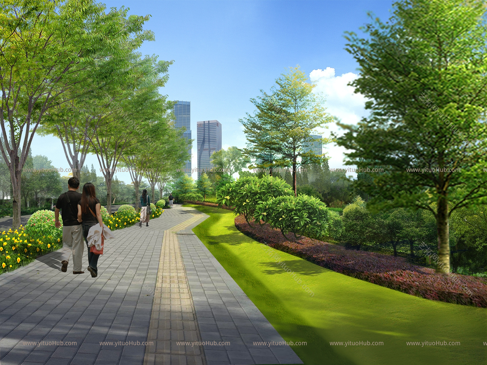 现代城市道路景观