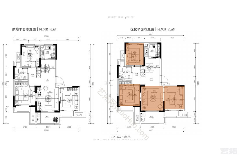 无锡金茂高层A户型
