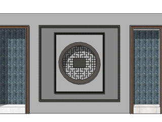 新中式景墙