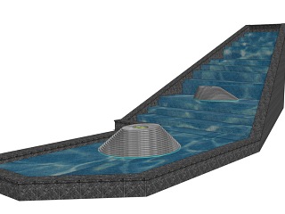 水池叠水水景