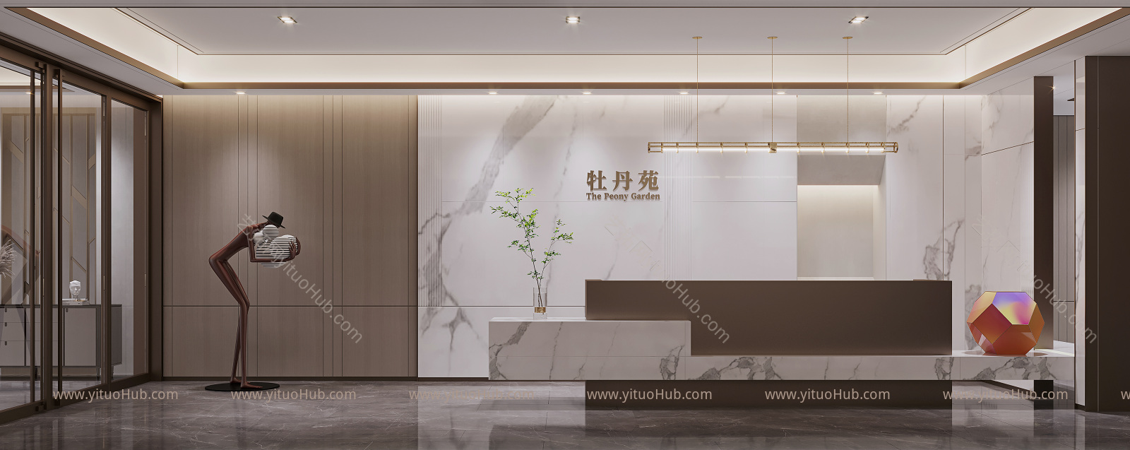 现代售楼处接待处