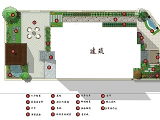 庭院设计 花园设计 带平面方案图