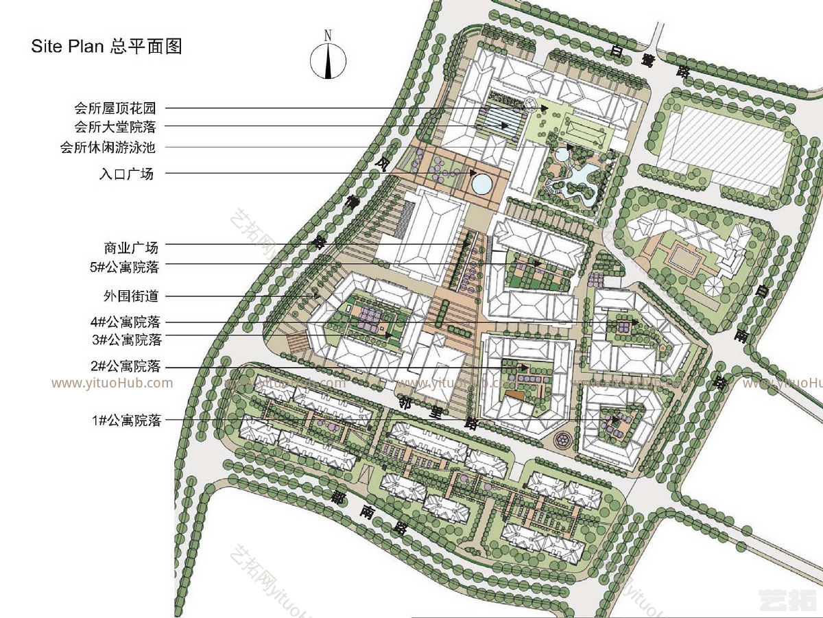 良渚白鹭郡南2A地块商业景观方案