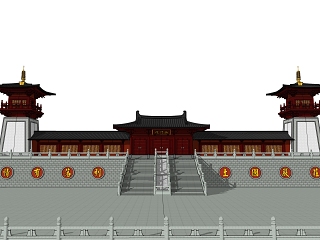 中式寺庙建筑