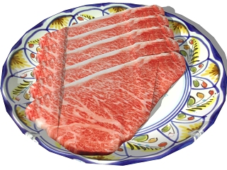 现代食物 肉 牛排羊排 盘子