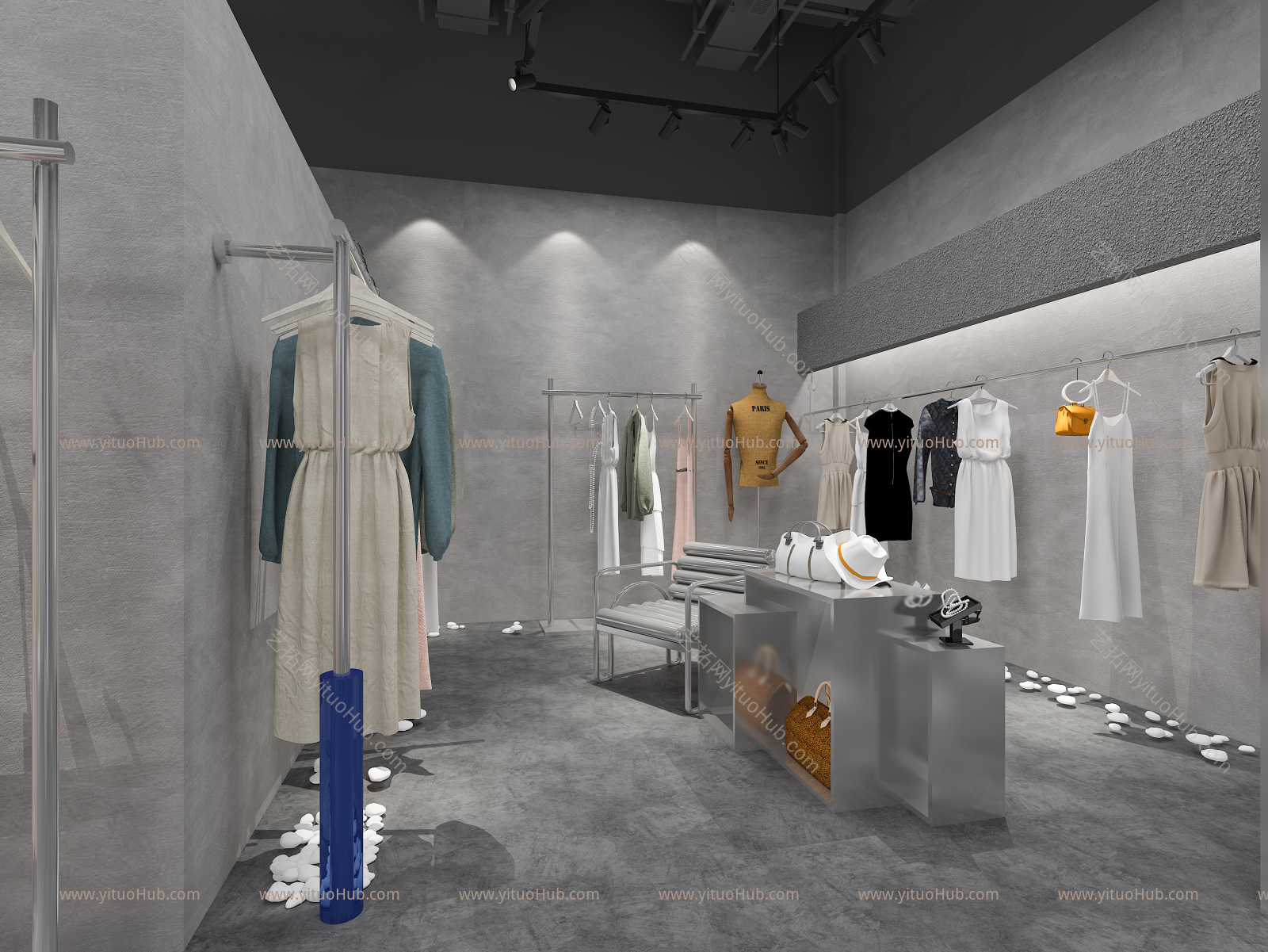 工业风服装鞋店