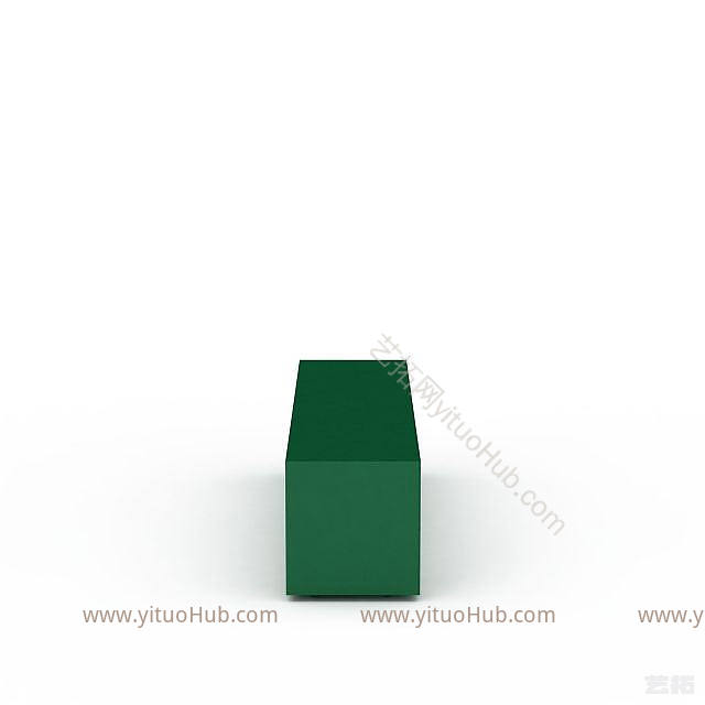 现代绿色柜子模型