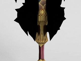 现代龙之谷武器斧头锤子模型