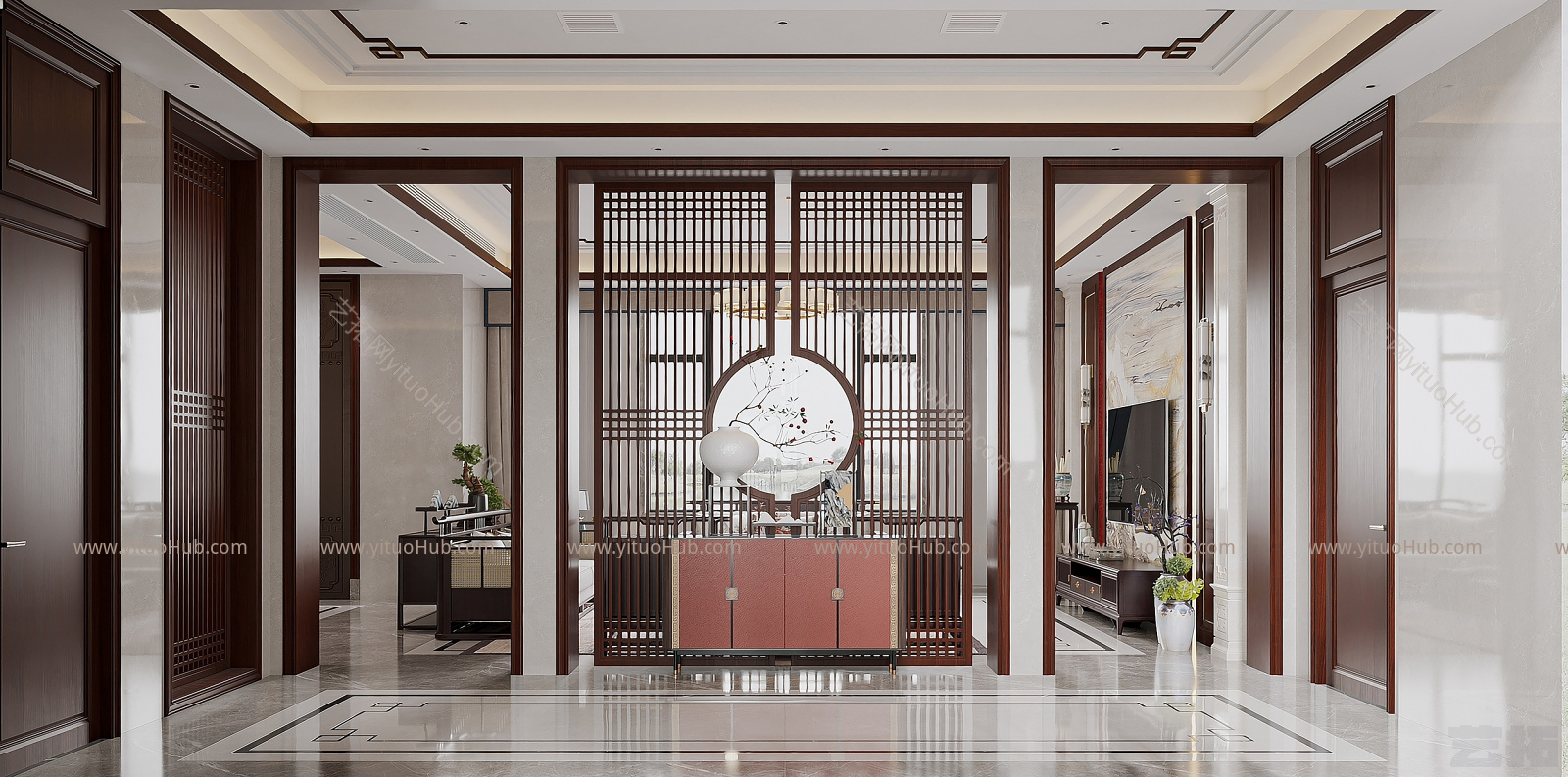 现代中式客餐厅设计