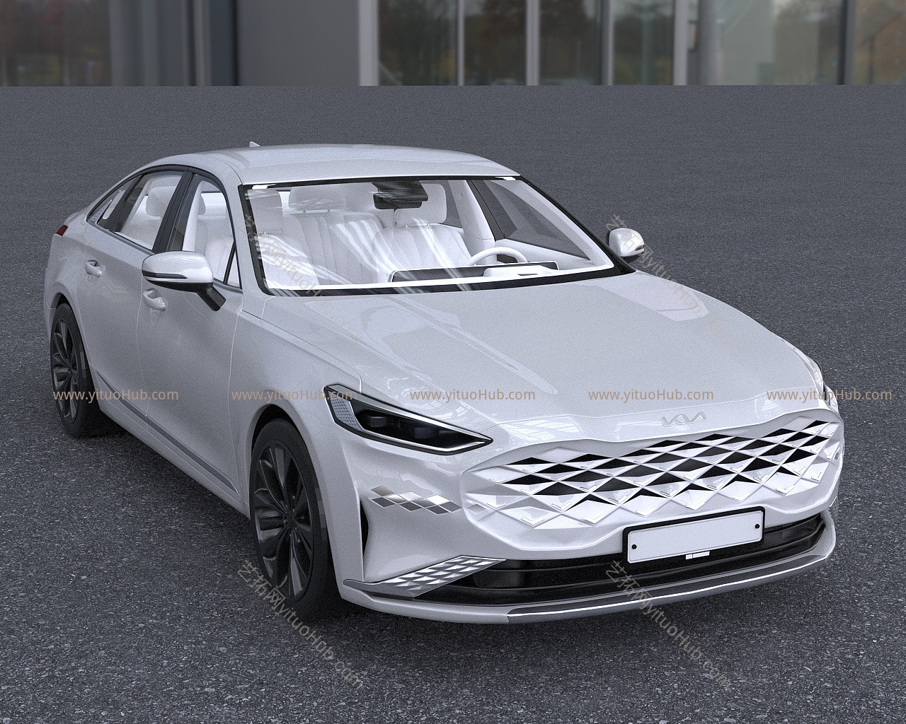 2021款起亚K8汽车低配版模型