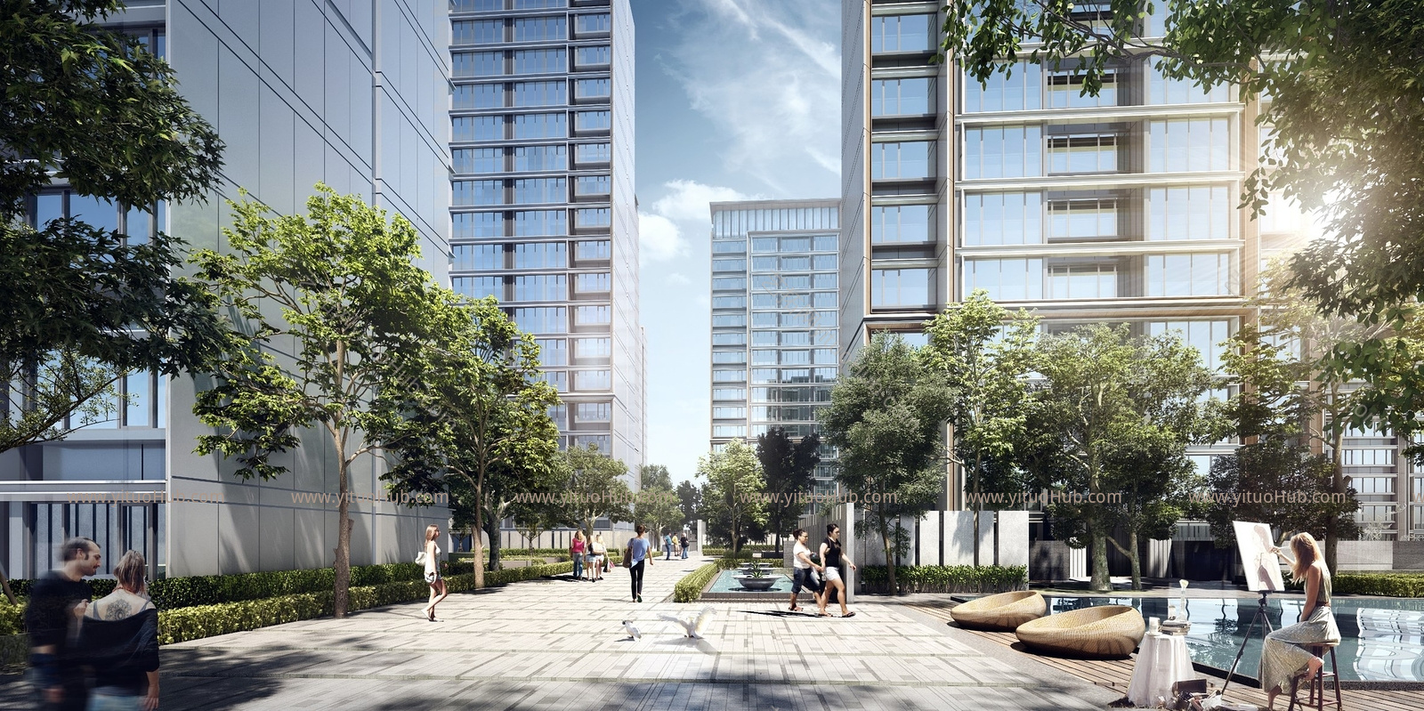 现代上海仁恒小区建筑 上海天华建筑设计