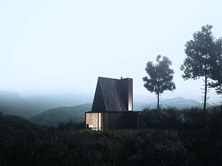竞赛风建筑阴天效果图