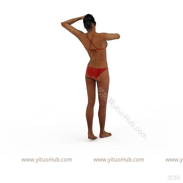 现代优雅女模特模型