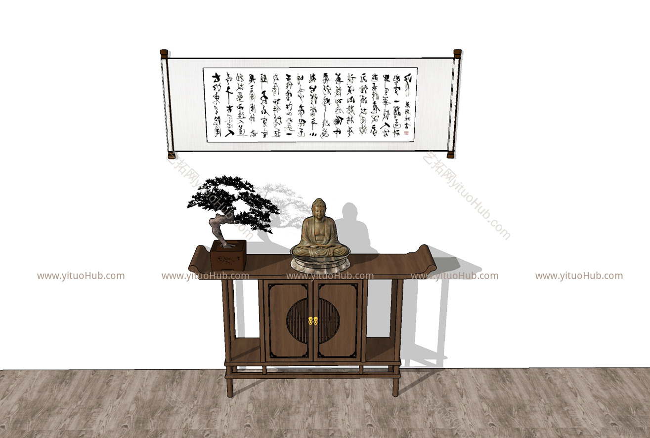 中式玄关柜