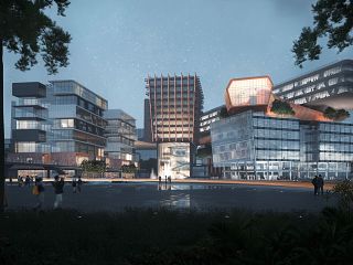 北京凯达-首钢厂建筑效果图