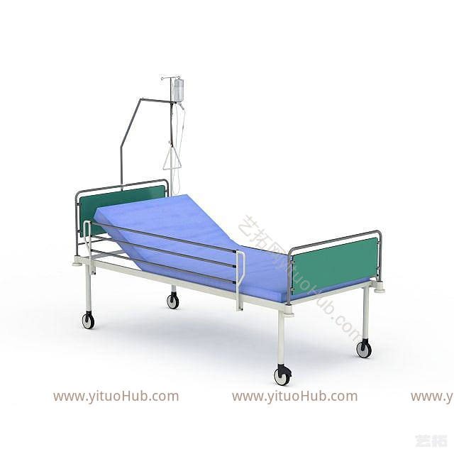 现代医用病床模型