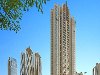 欧式古典高层住宅外观