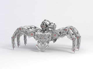 现代金属机械蜘蛛模型