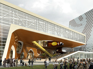 商业综合体建筑效果图