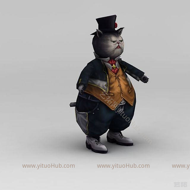 现代猫人模型