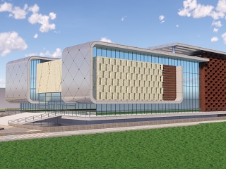现代展览馆建筑