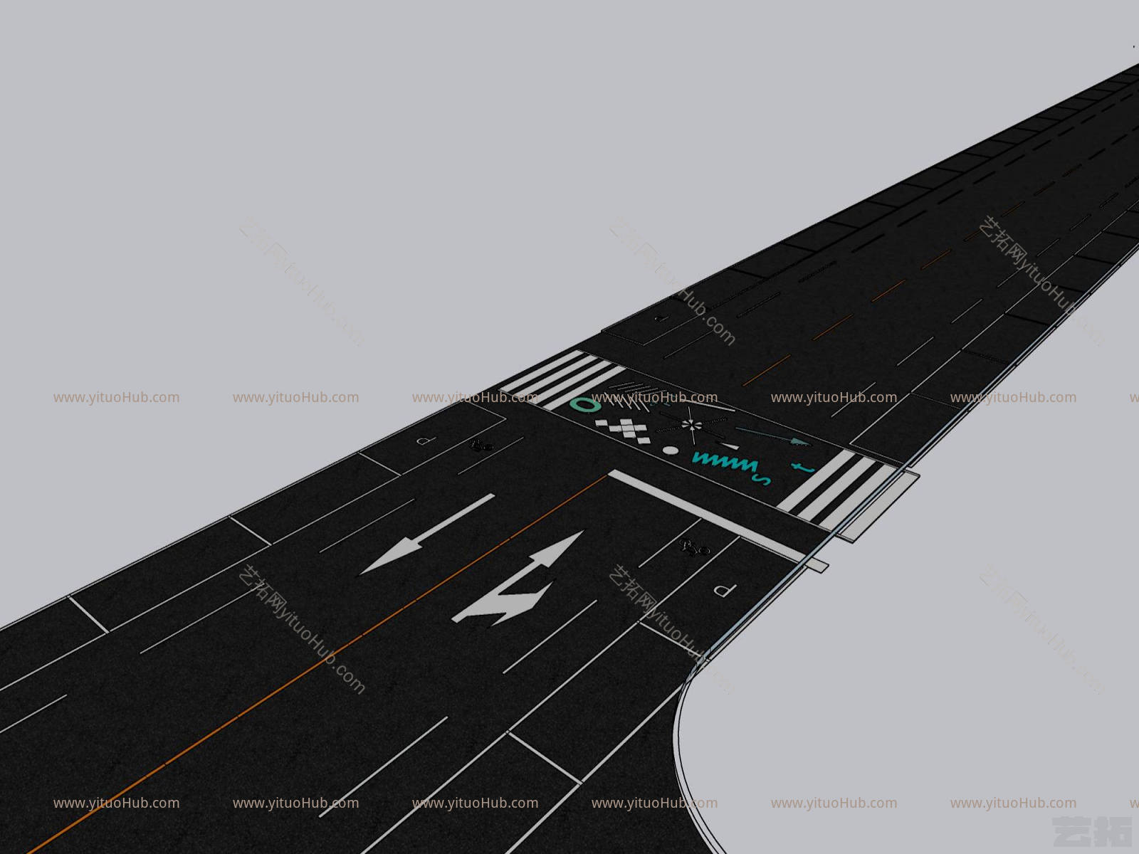 彩色斑马线道路标线