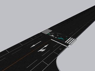彩色斑马线道路标线
