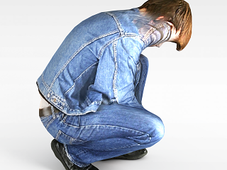 现代阳光男人模型