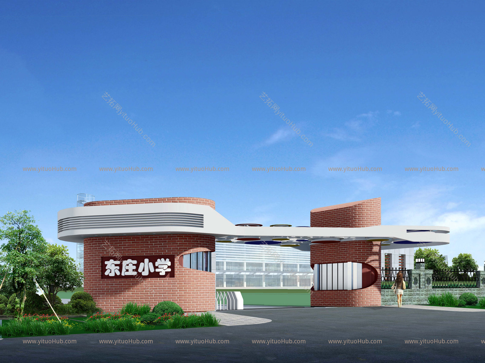 学校大门入口
